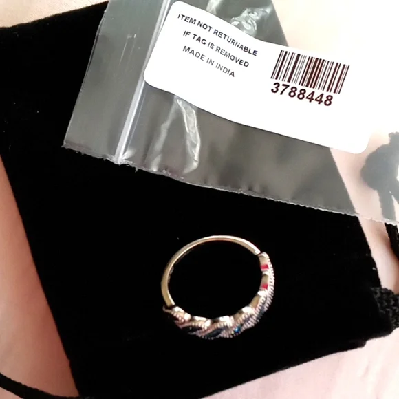 VENICE BLUE DIAMOND RING - Picture 7 of 8